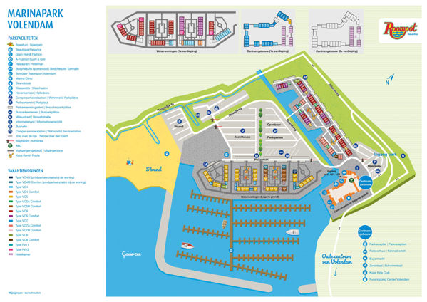 Lageplan von Roompot Marinapark Volendam