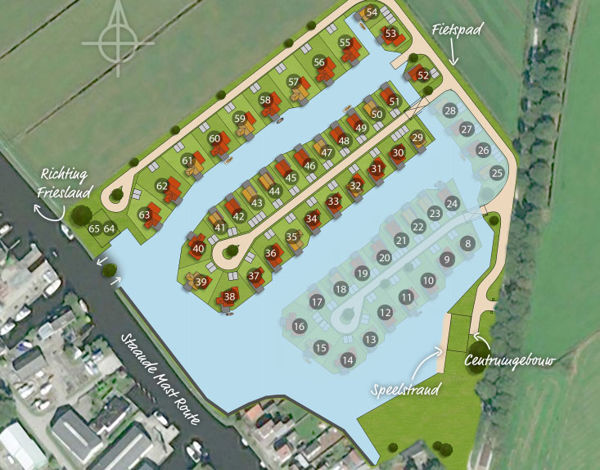 Lageplan von Roompot Waterstaete Ossenzijl