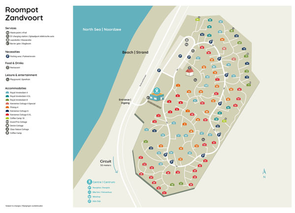 Lageplan von Roompot Zandvoort