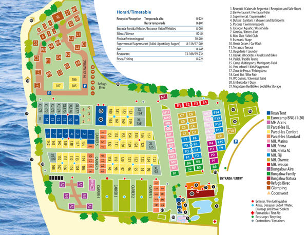 Lageplan von Sènia Riu