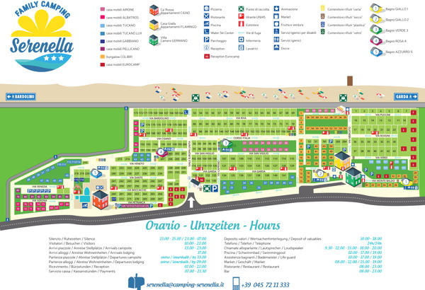 Lageplan von Serenella