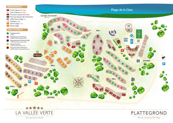 Lageplan von Slow Village La Roque-sur-Cèze