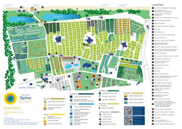 Lageplan von Spina Family Collection