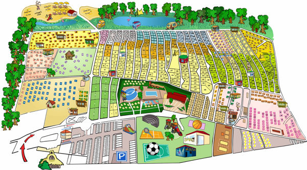 Lageplan von Spina Family Village