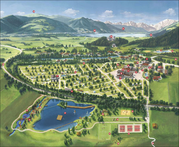 Lageplan von Sportcamp Woferlgut