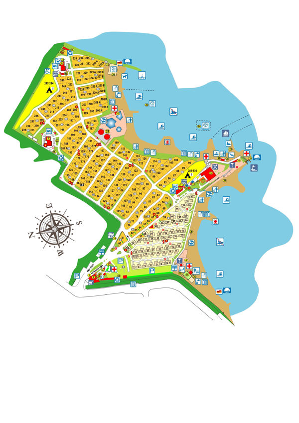 Lageplan von Stobrec Split