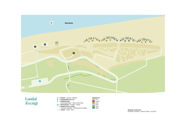 Lageplan von Strandhuisjes Zeezigt