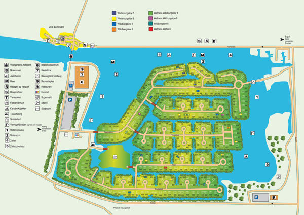 Lageplan von Summio Vakantiepark It Wiid