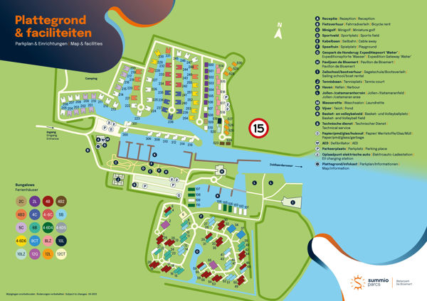 Lageplan von Summio Waterpark De Bloemert