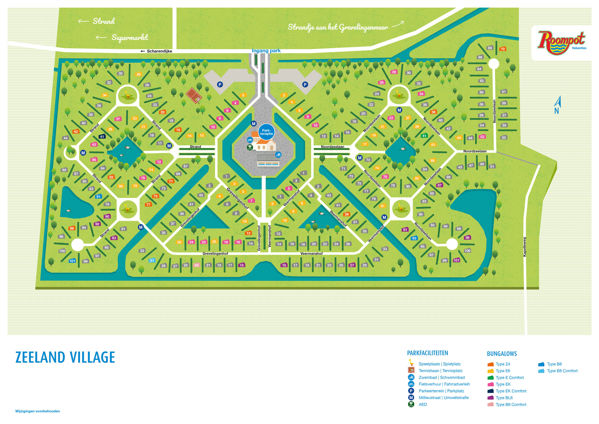 Lageplan von Summio Zeeland Village