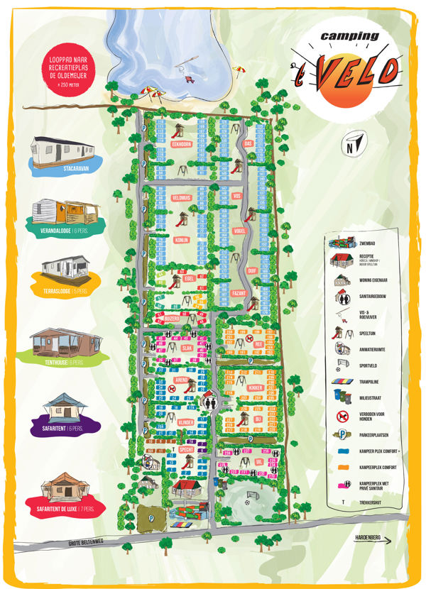 Lageplan von 't Veld