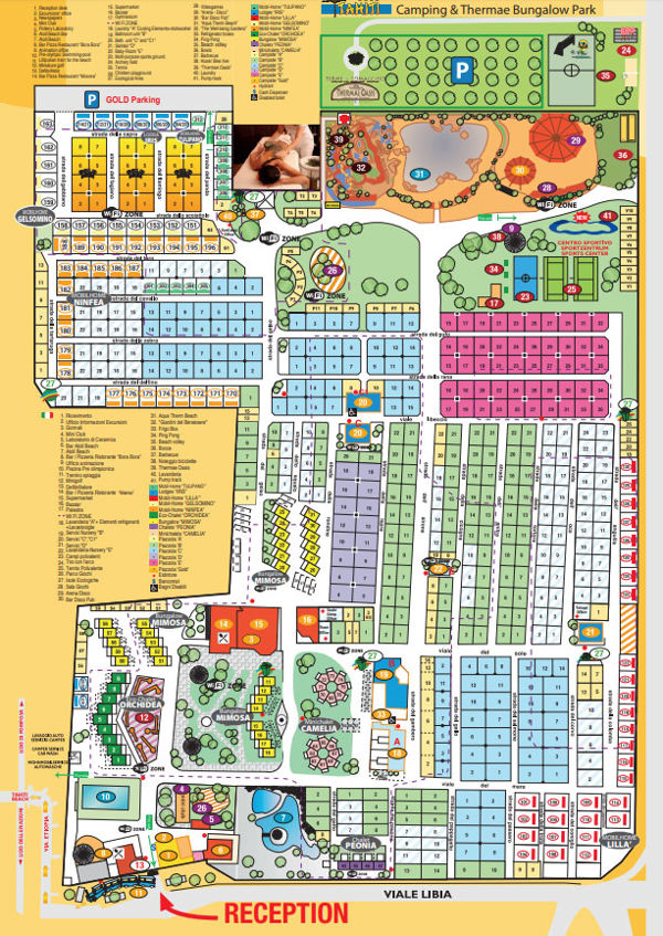 Lageplan von Tahiti Village