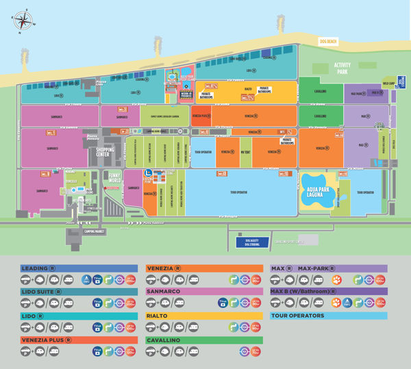 Lageplan von Union Lido Mare