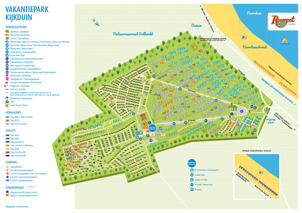Lageplan von Vakantiepark Kijkduin