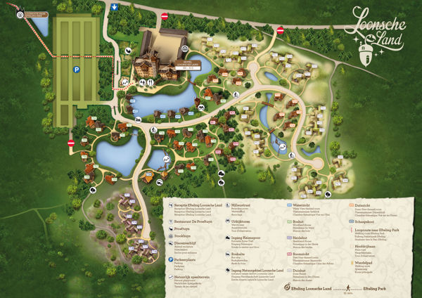 Lageplan von Vakantiepark Loonsche Land