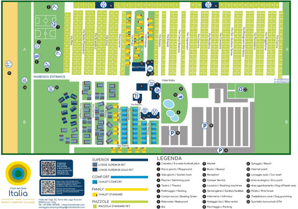 Lageplan von Viareggio Family Collection