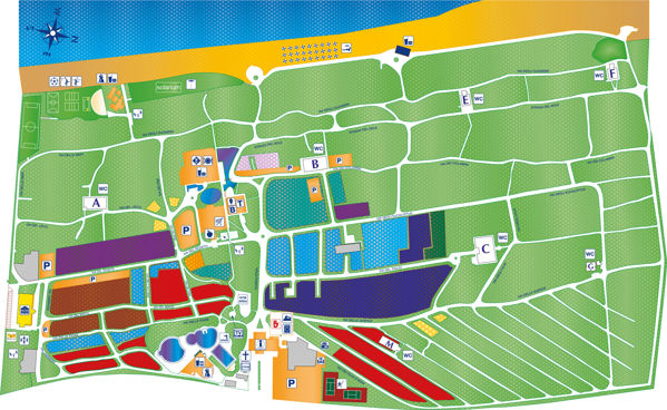 Lageplan von Villaggio Baia Domizia