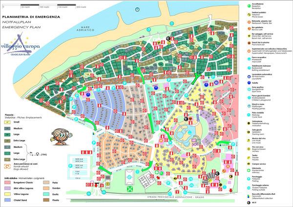 Lageplan von Villaggio Turistico Europa