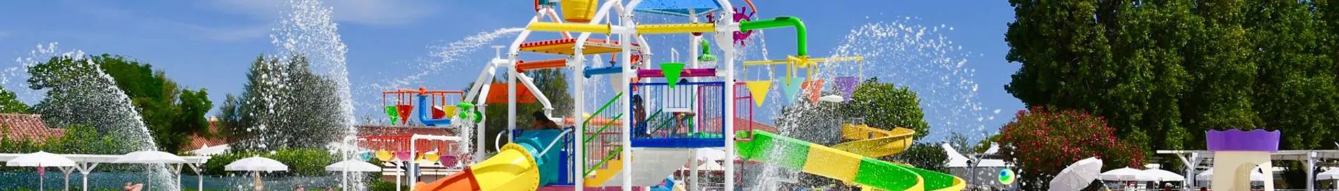 Wasserspielplatz und Spraypark in Kroatien