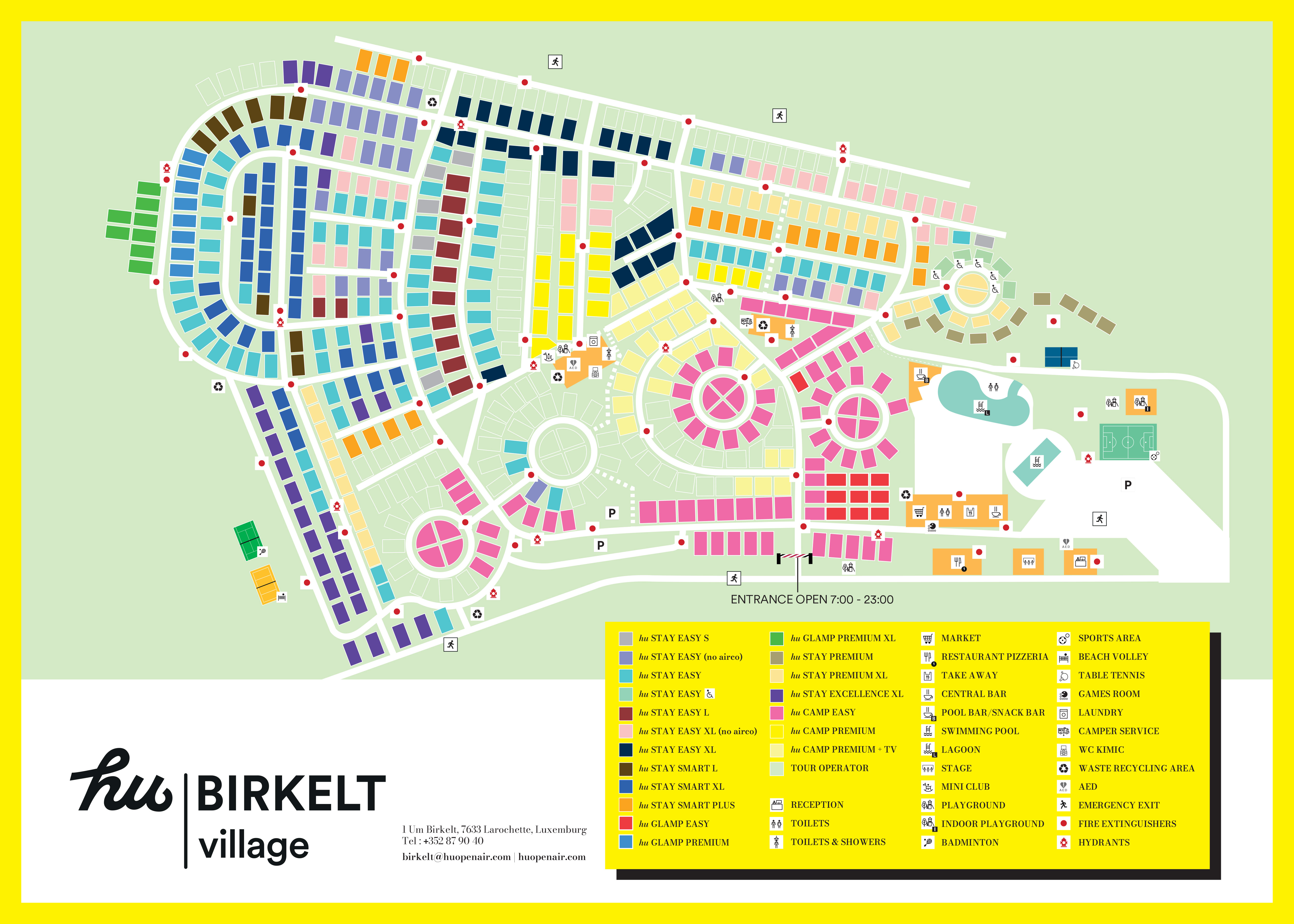 Lageplan Birkelt Village