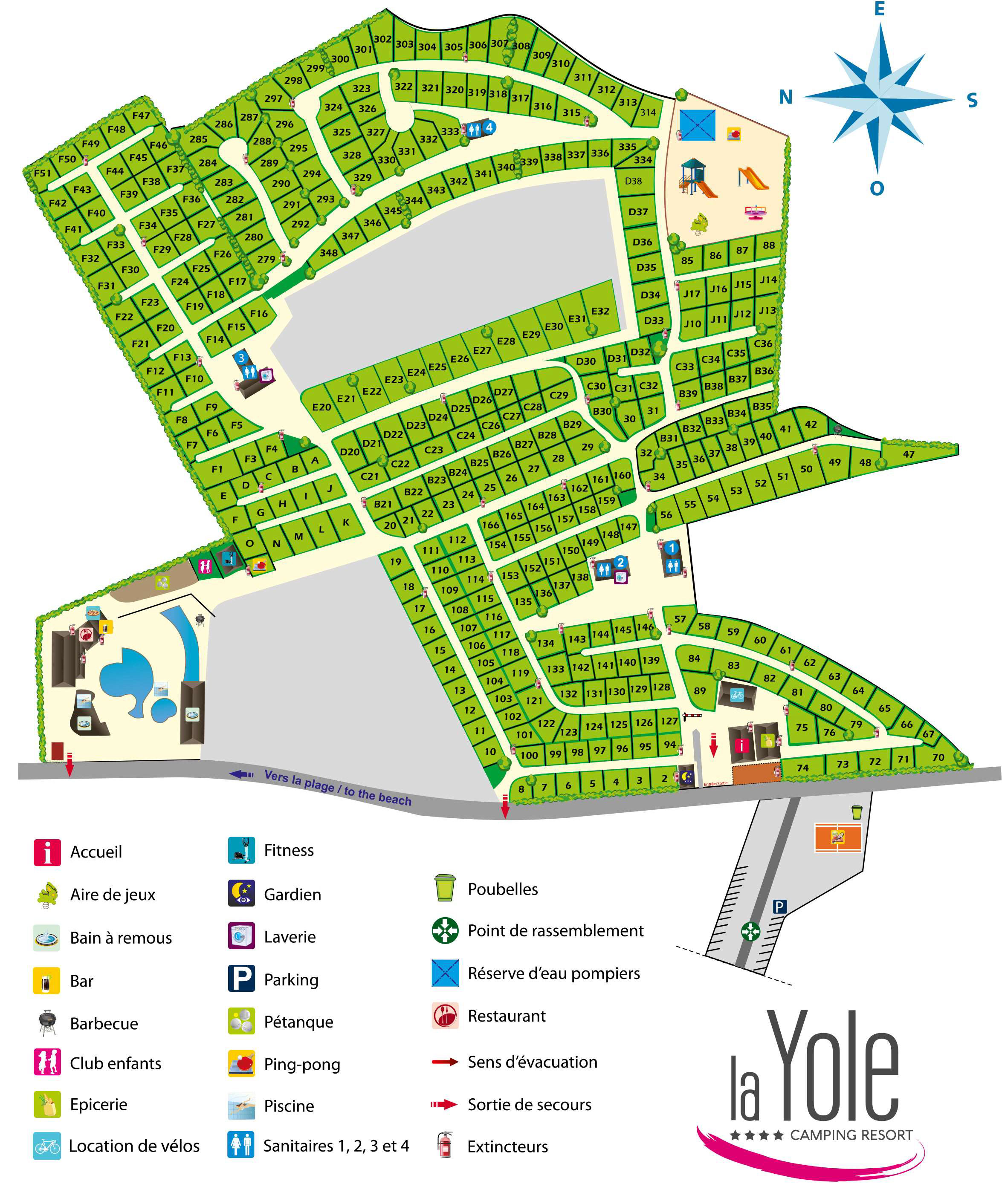 Lageplan Bontempo La Yole