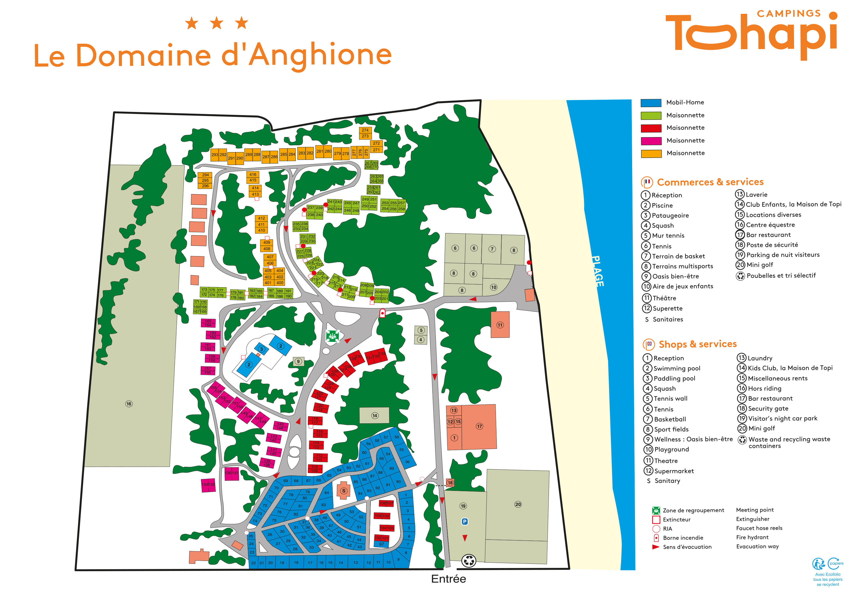 Lageplan Domaine d'Anghione