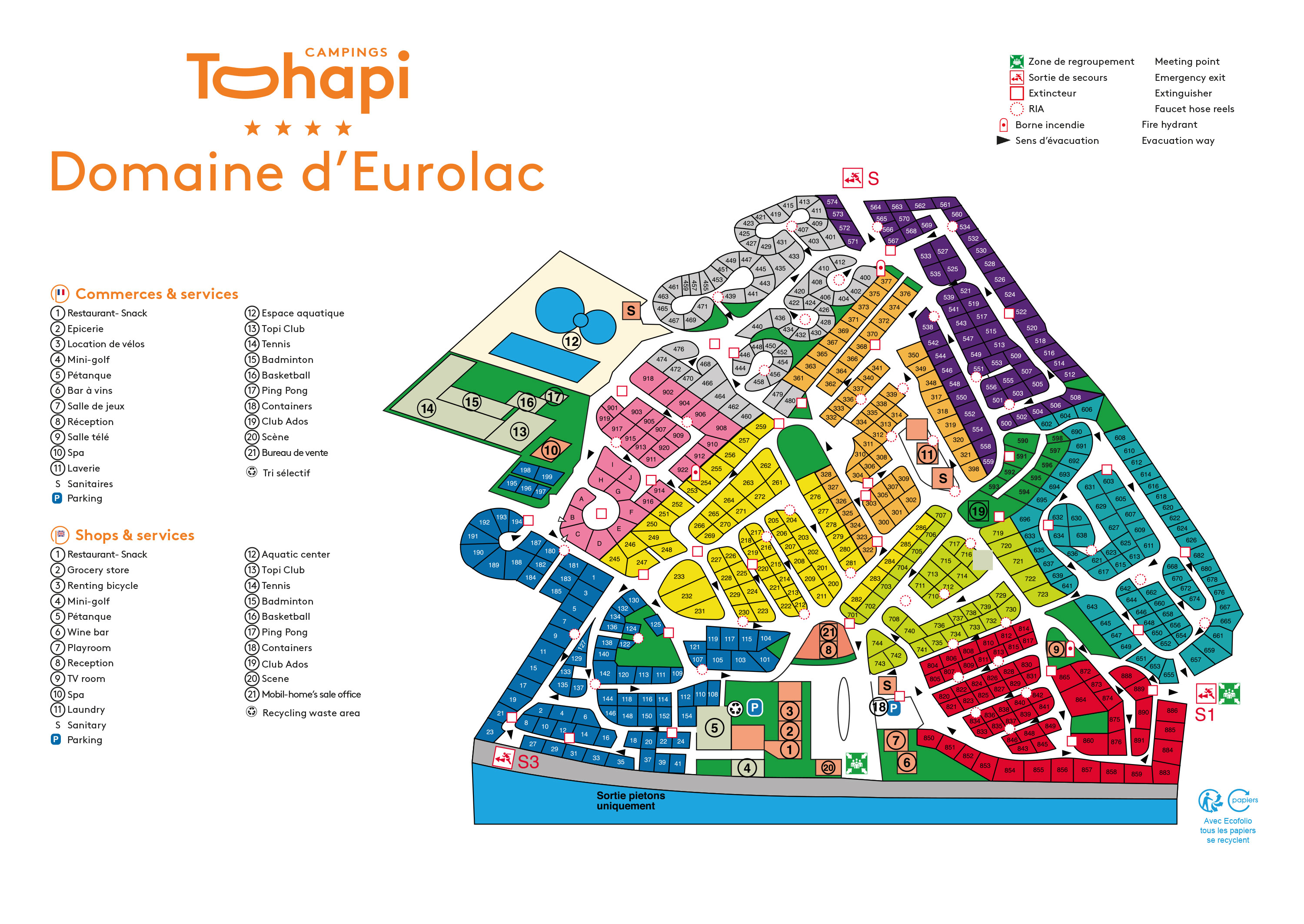 Lageplan Domaine d'Eurolac
