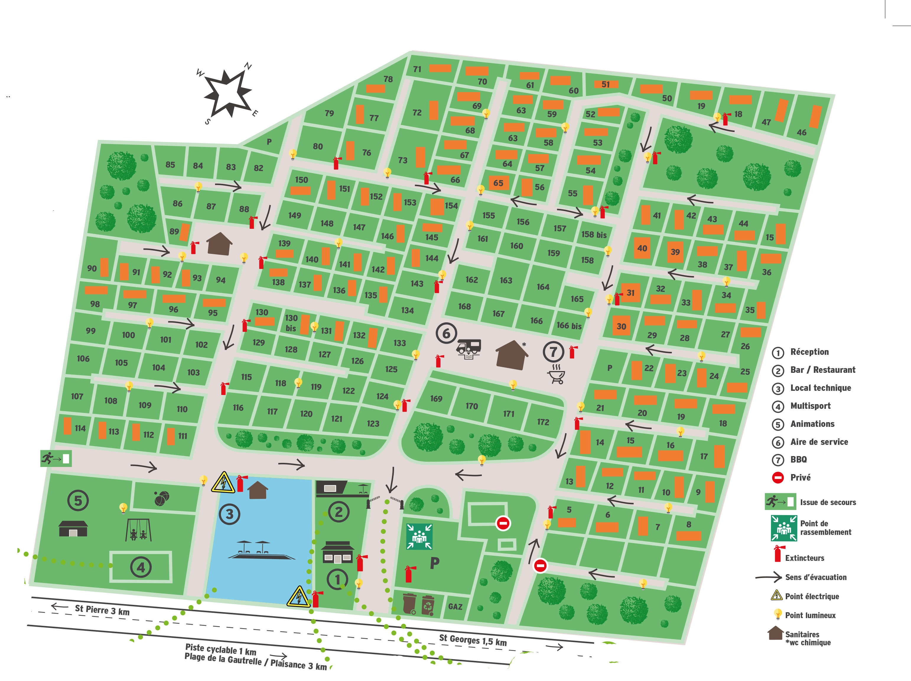 Lageplan Domaine d'Oléron