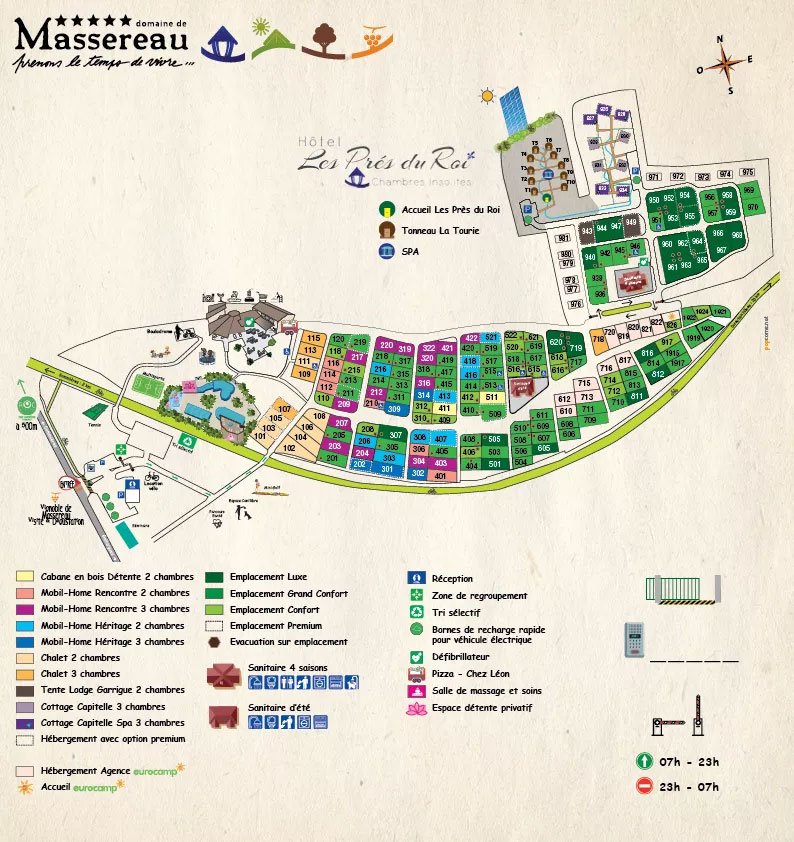 Lageplan Domaine de Massereau