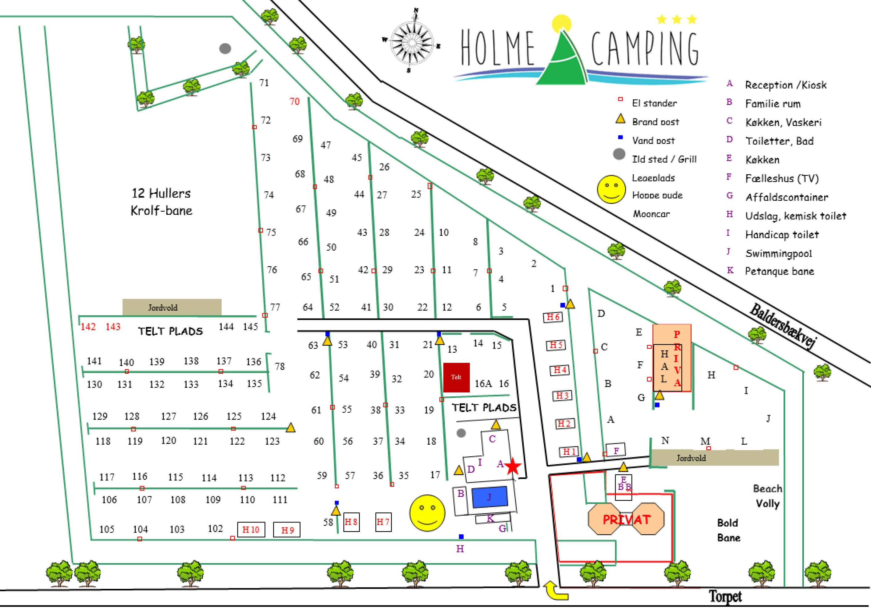 Lageplan Holme Å Camping