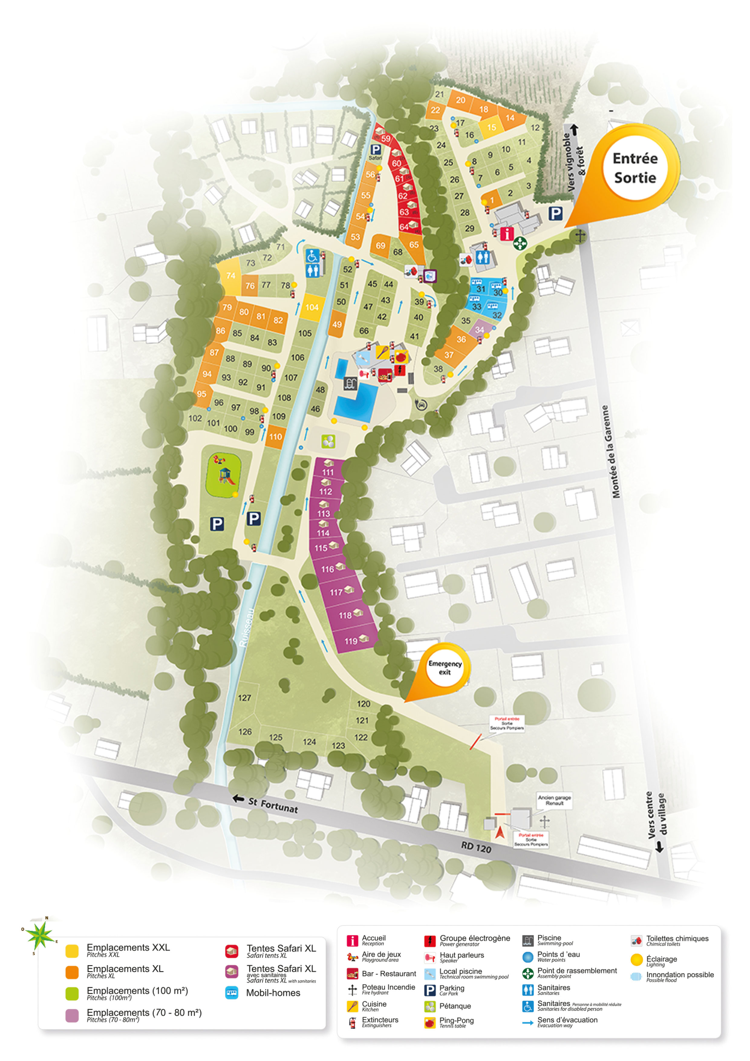 Lageplan La Garenne (Ardèche)