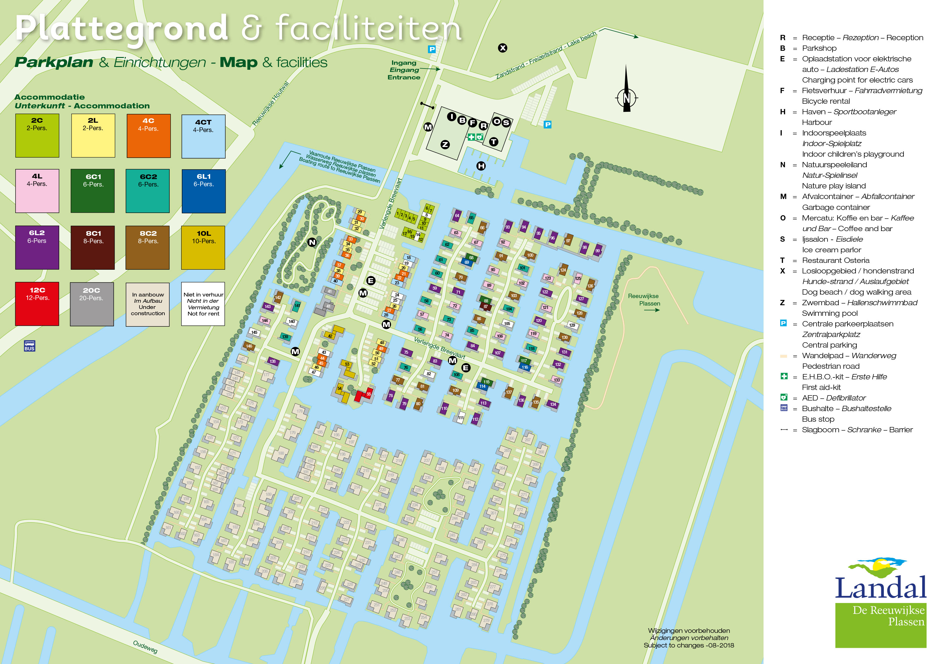 Lageplan Landal De Reeuwijkse Plassen