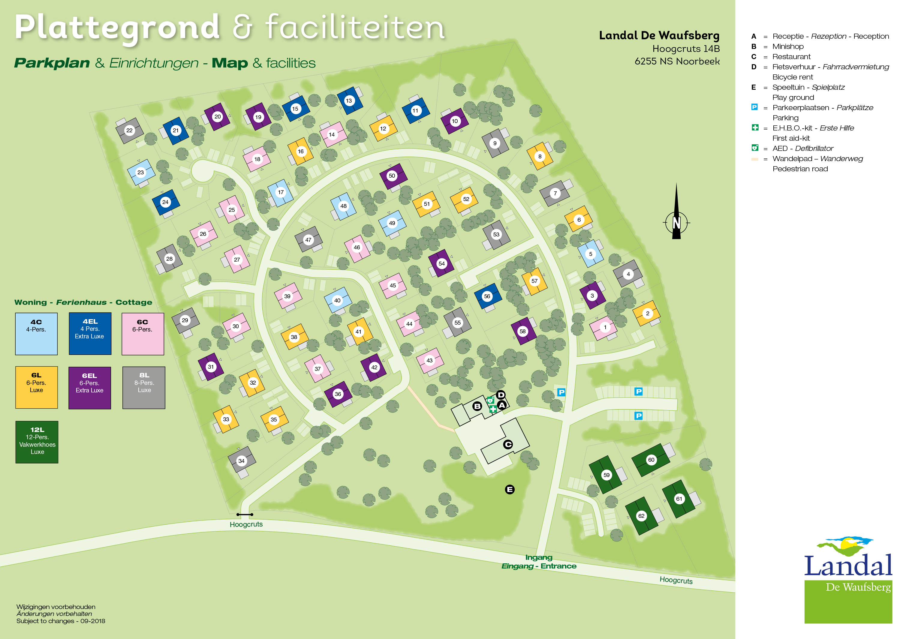 Lageplan Landal De Waufsberg