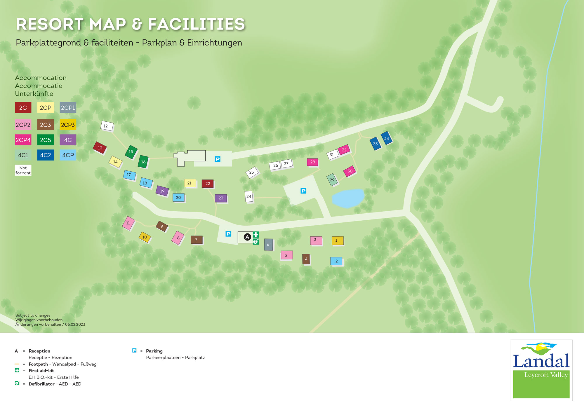 Lageplan Landal Leycroft Valley