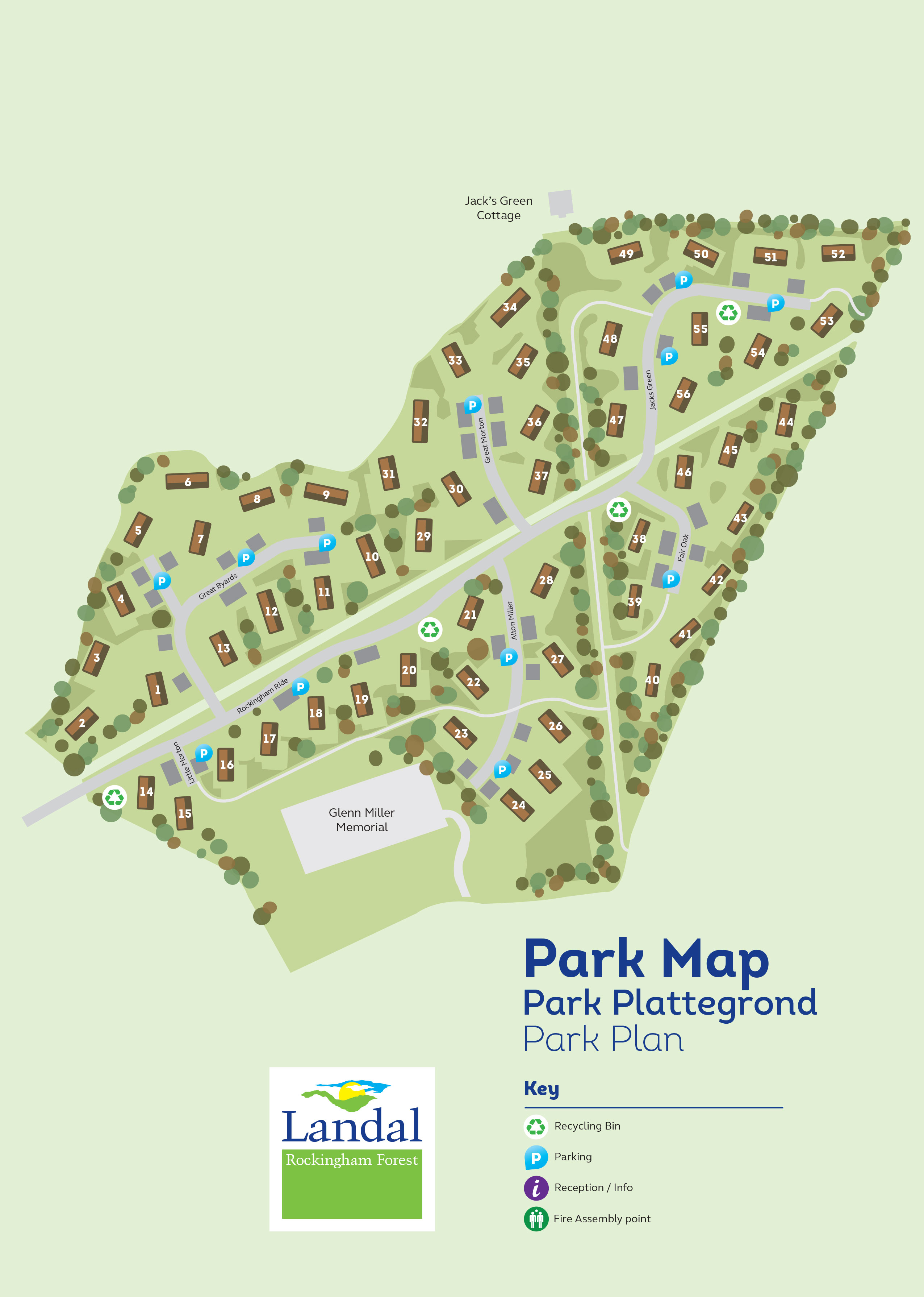 Lageplan Landal Rockingham Forest