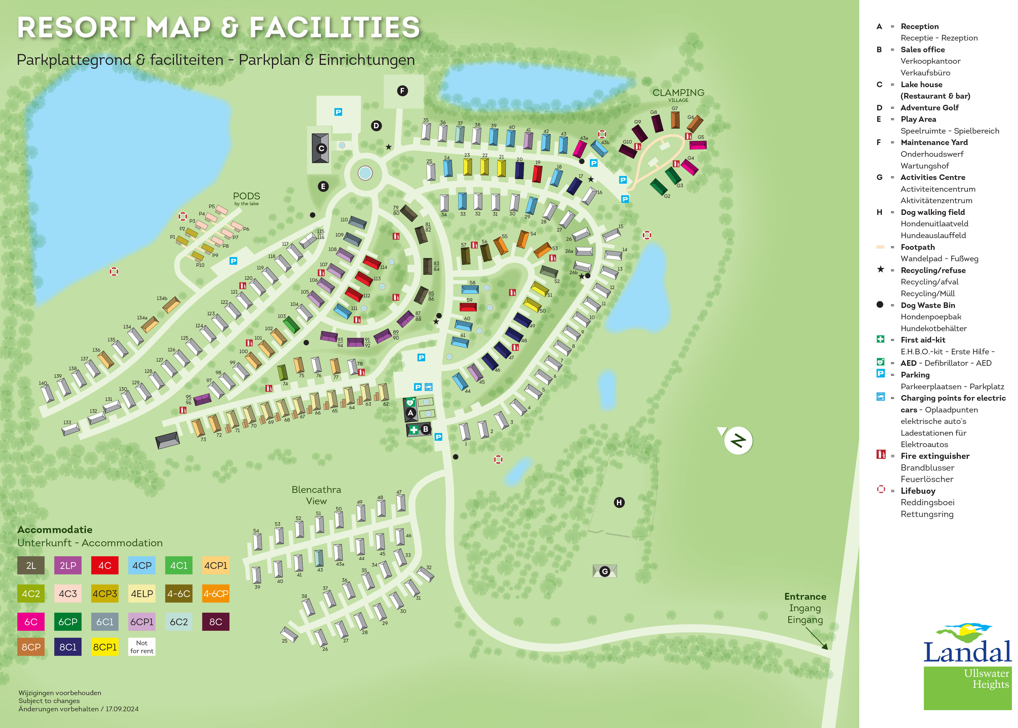 Lageplan Landal Ullswater Heights
