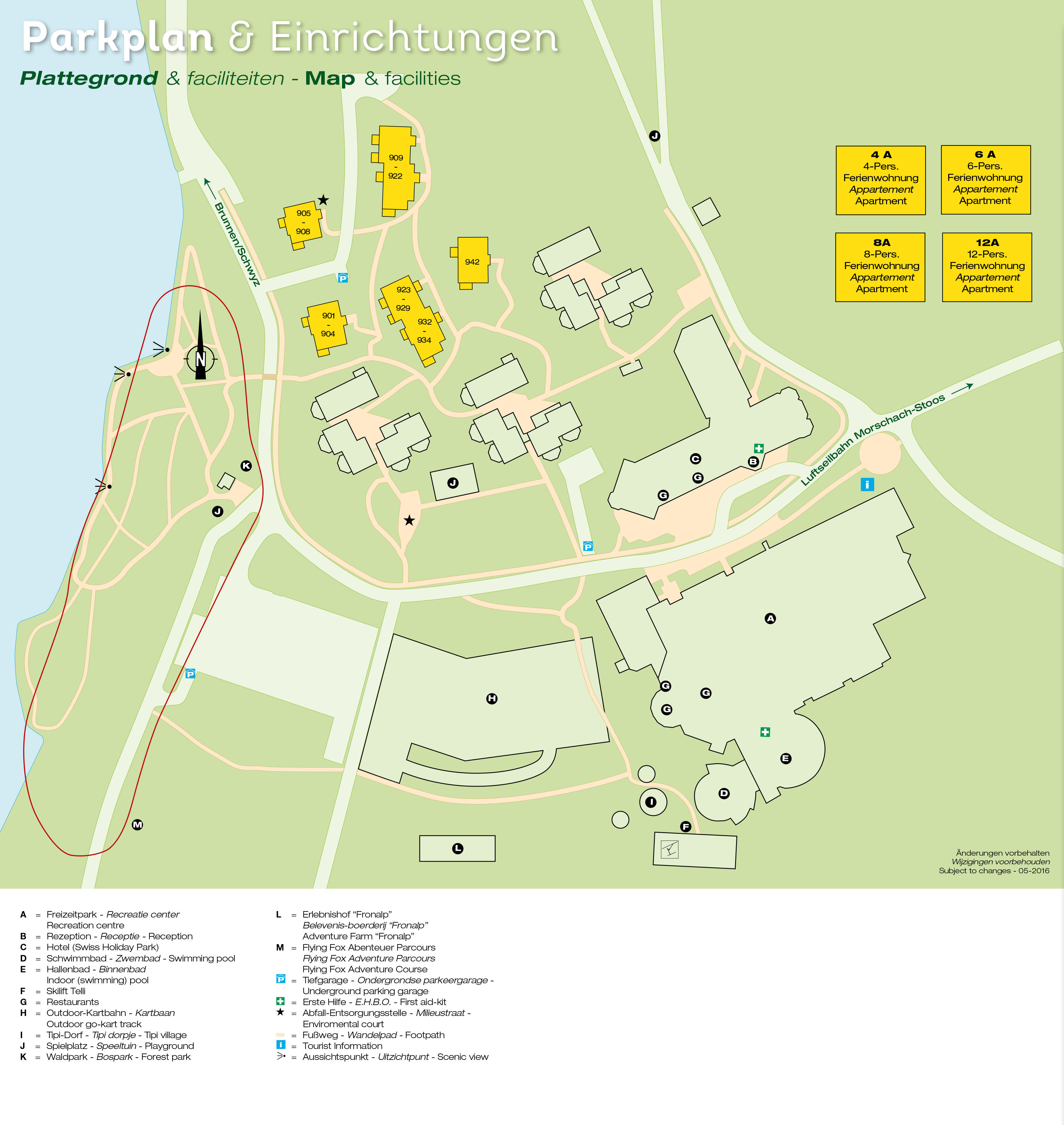 Lageplan Landal Vierwaldstättersee