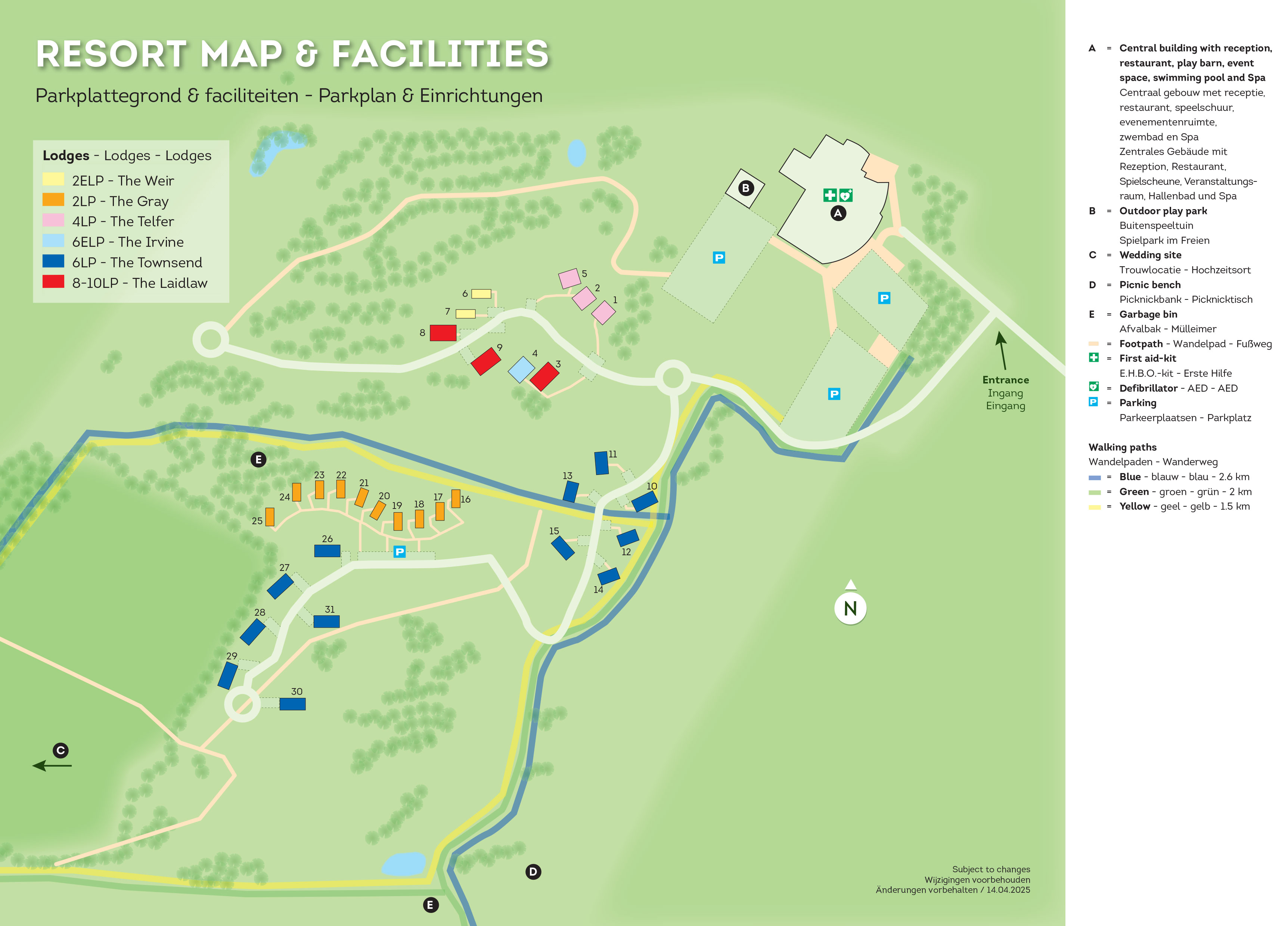 Lageplan Landal Whitekirk Hill