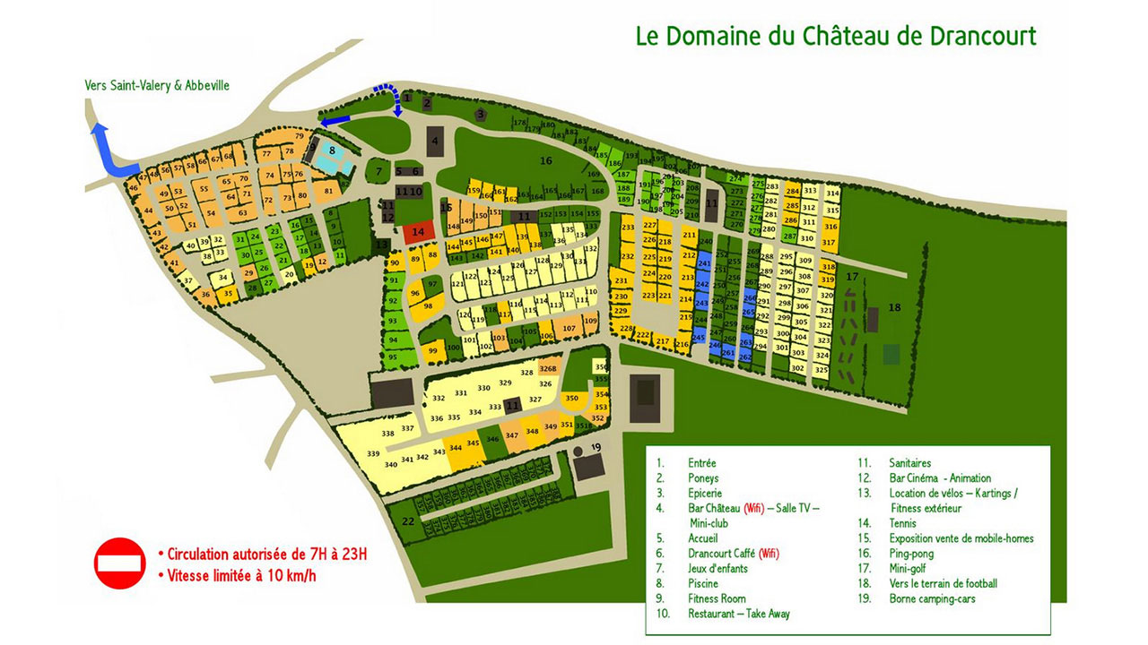 Lageplan Le Domaine de Drancourt