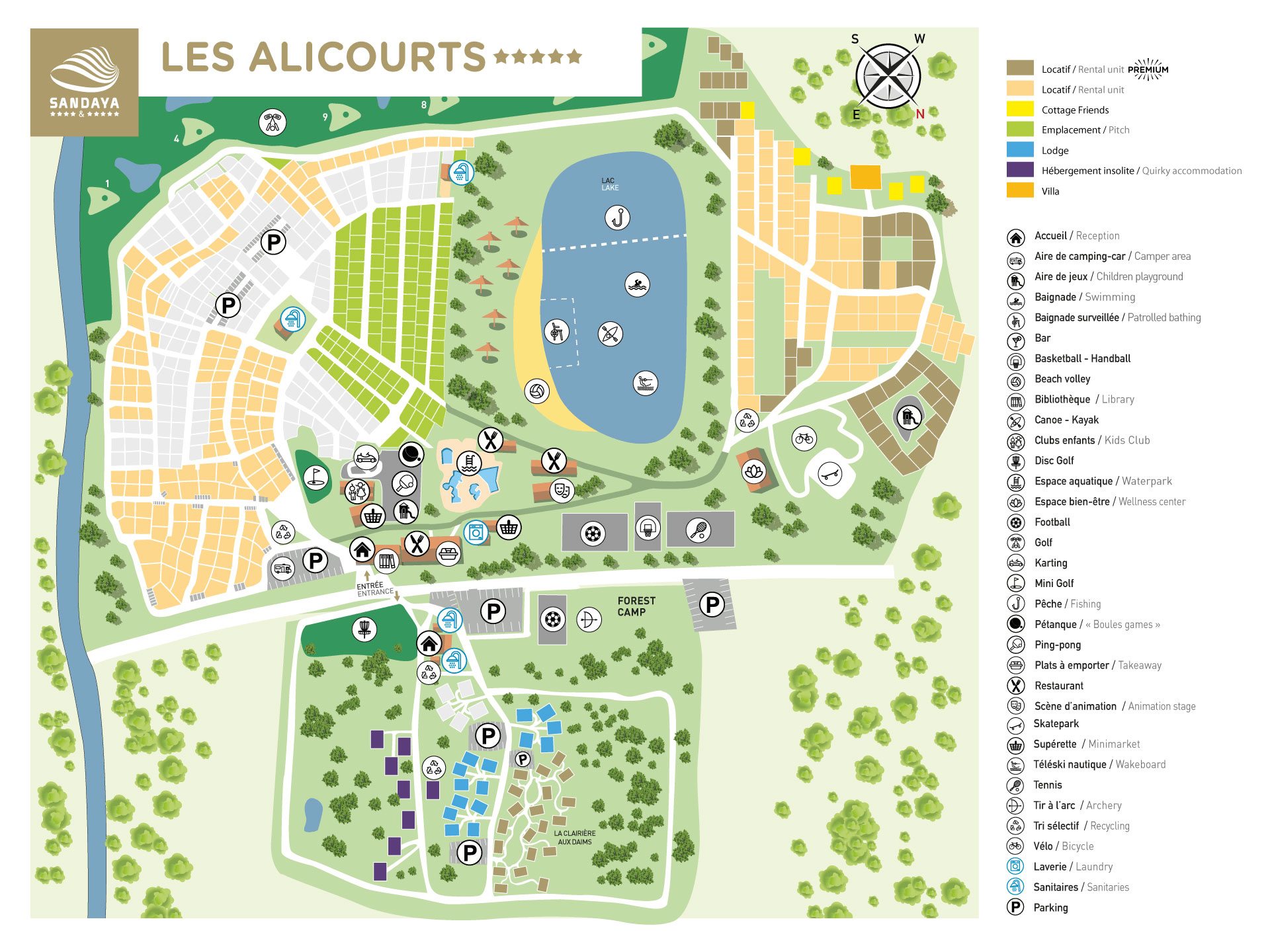 Lageplan Les Alicourts Resort