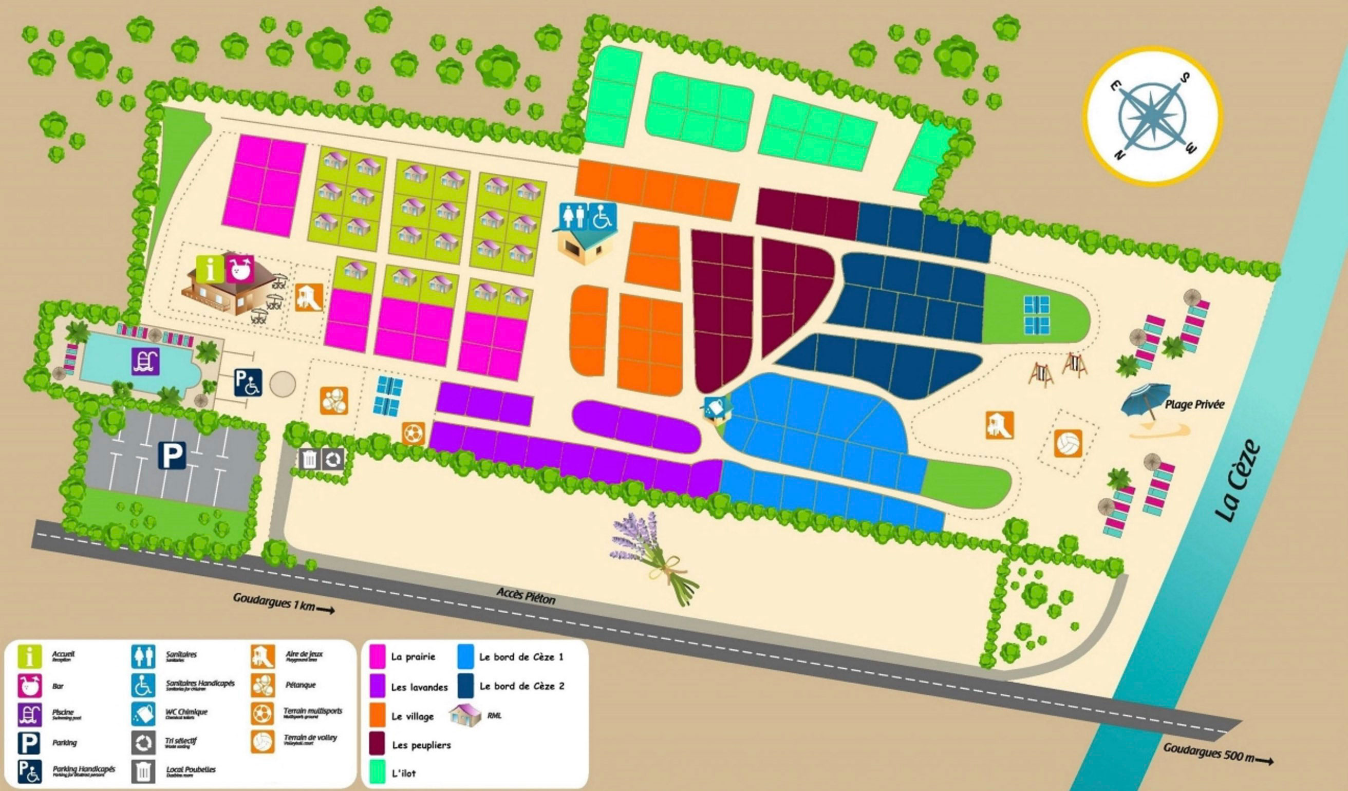 Lageplan Les Amarines