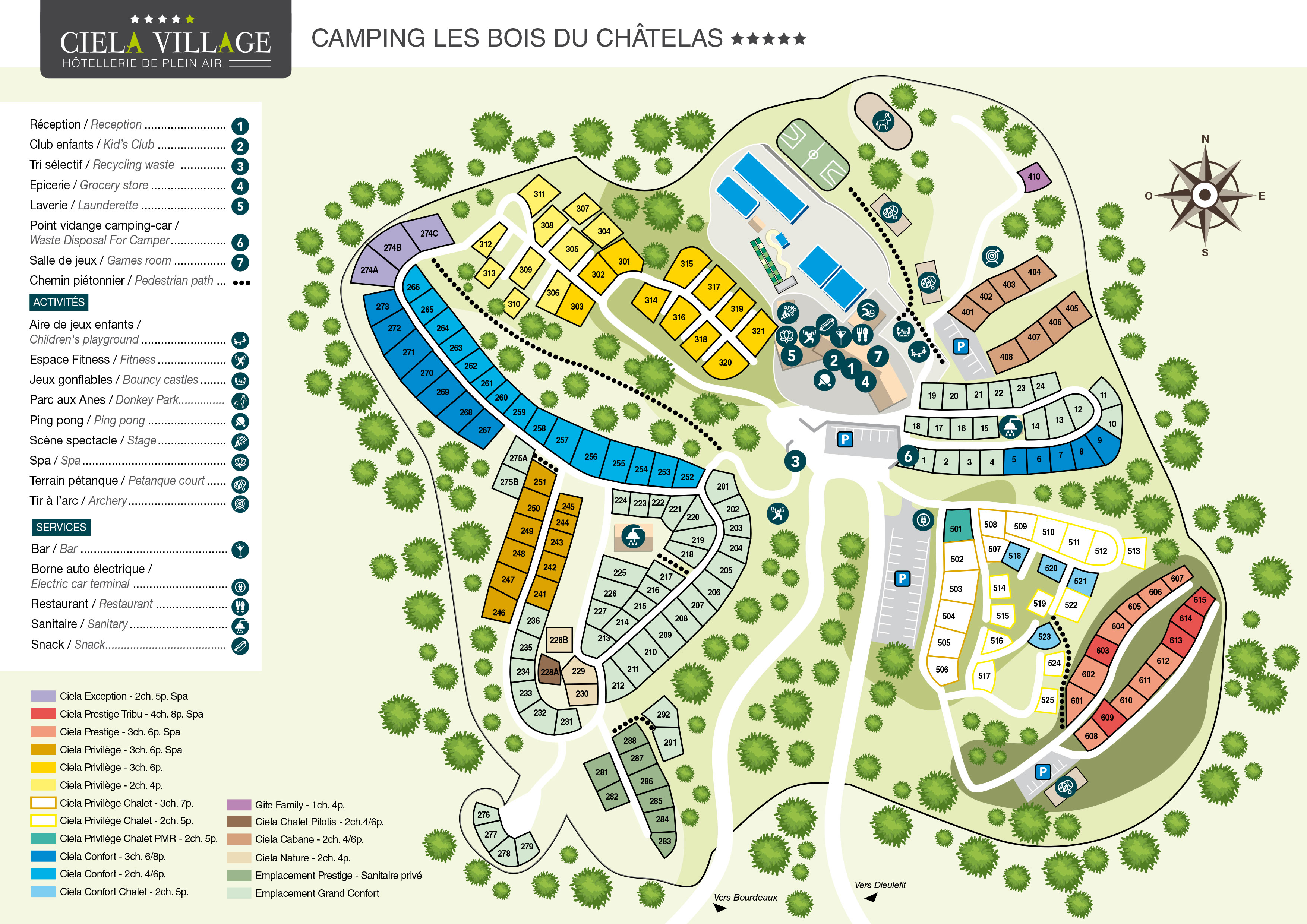 Lageplan Les Bois du Châtelas