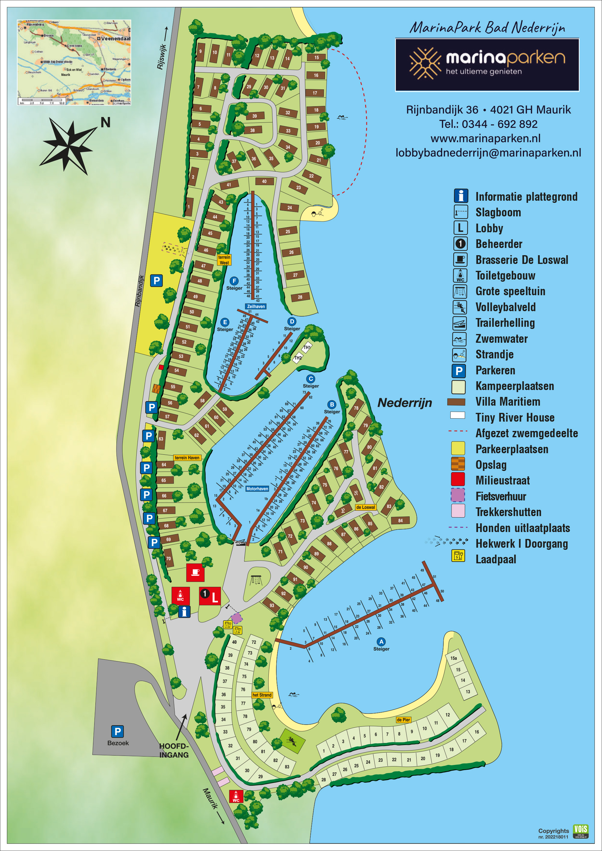 Lageplan MarinaPark Bad Nederrijn