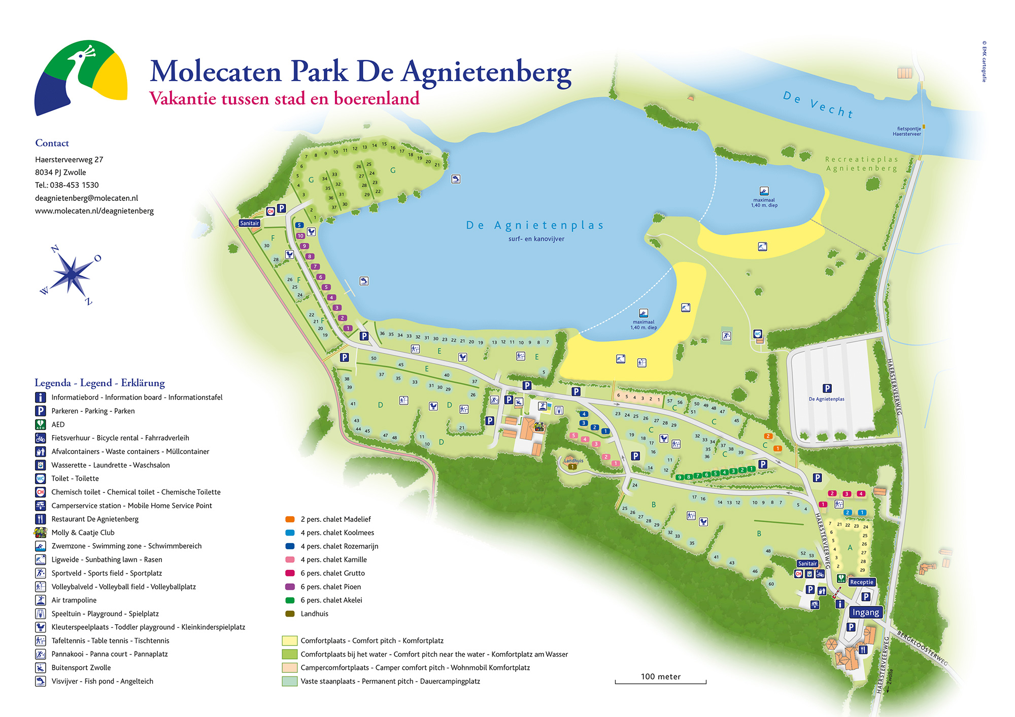 Lageplan Molecaten Park De Agnietenberg
