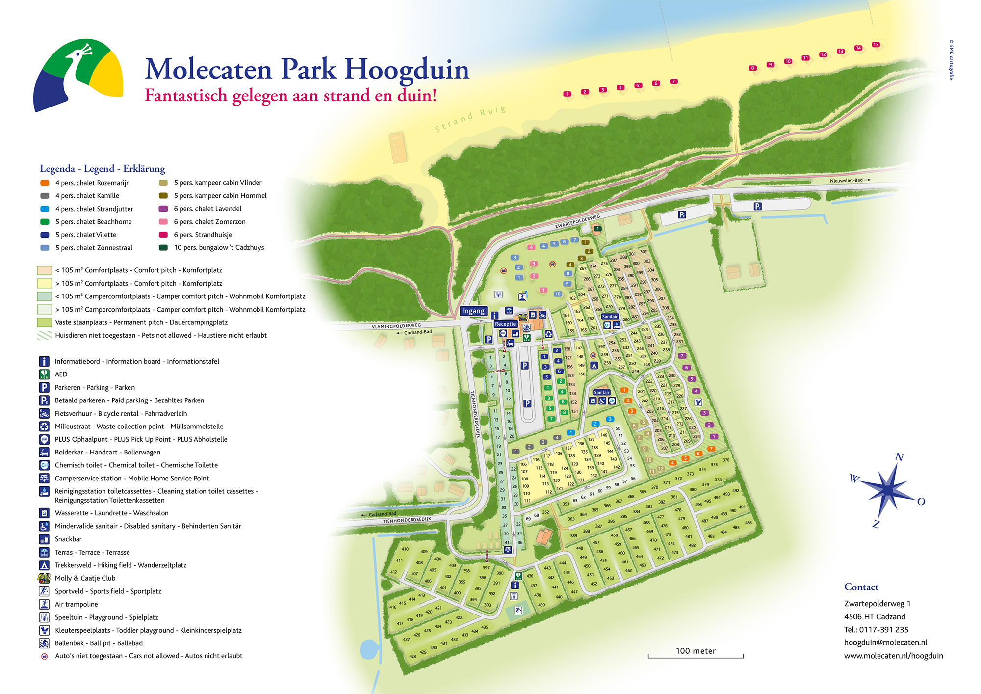 Lageplan Molecaten Park Hoogduin