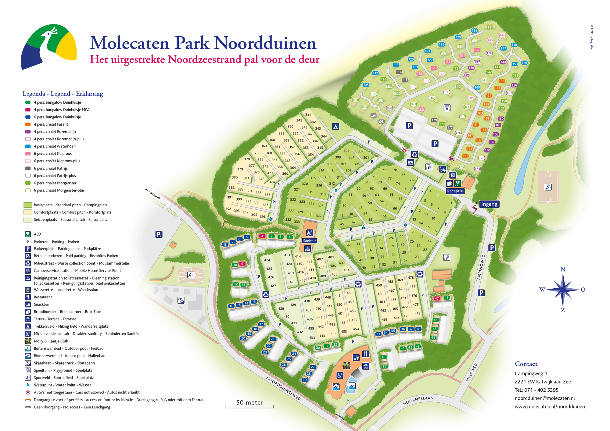 Lageplan Molecaten Park Noordduinen