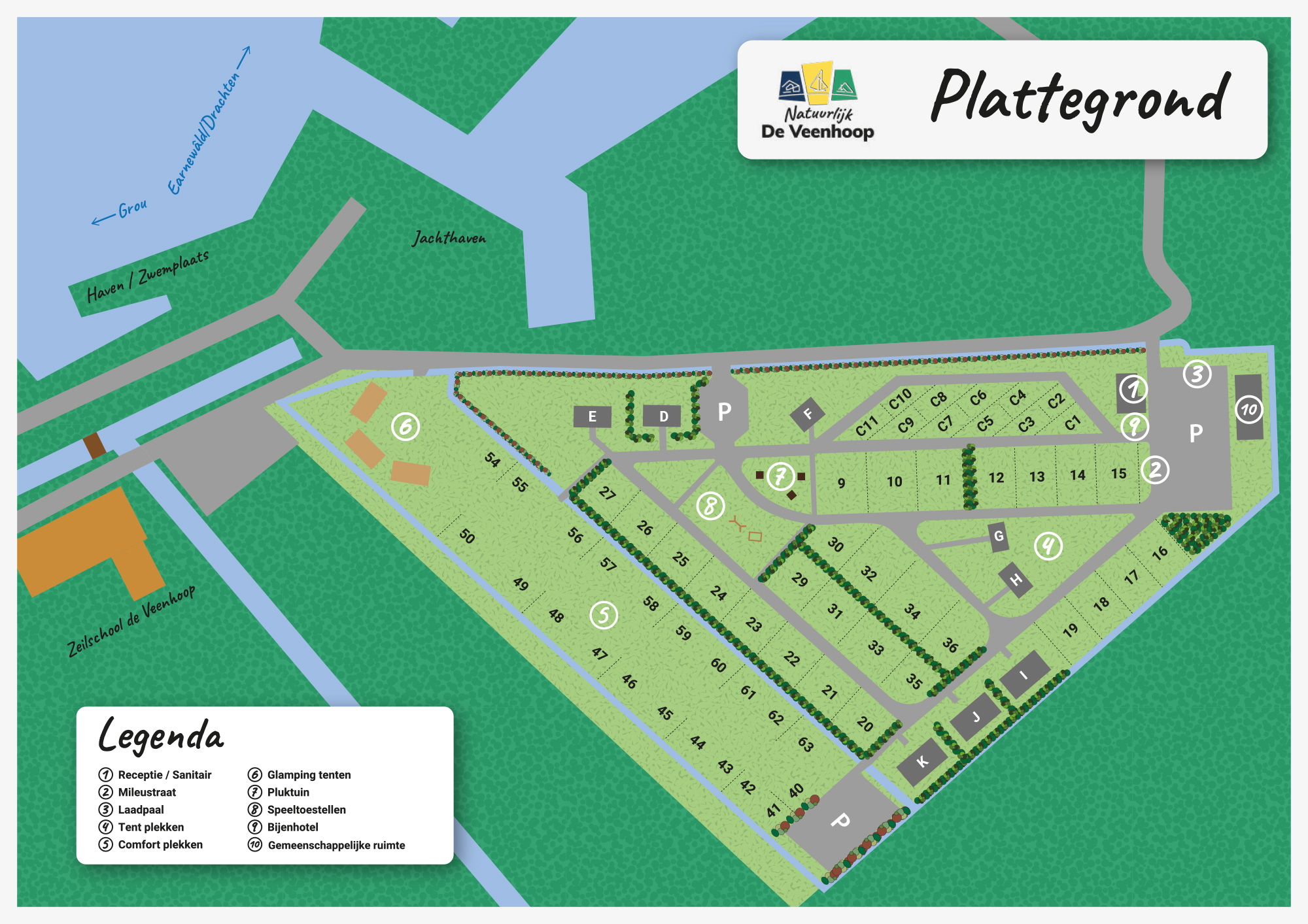 Lageplan Natuurlijk de Veenhoop