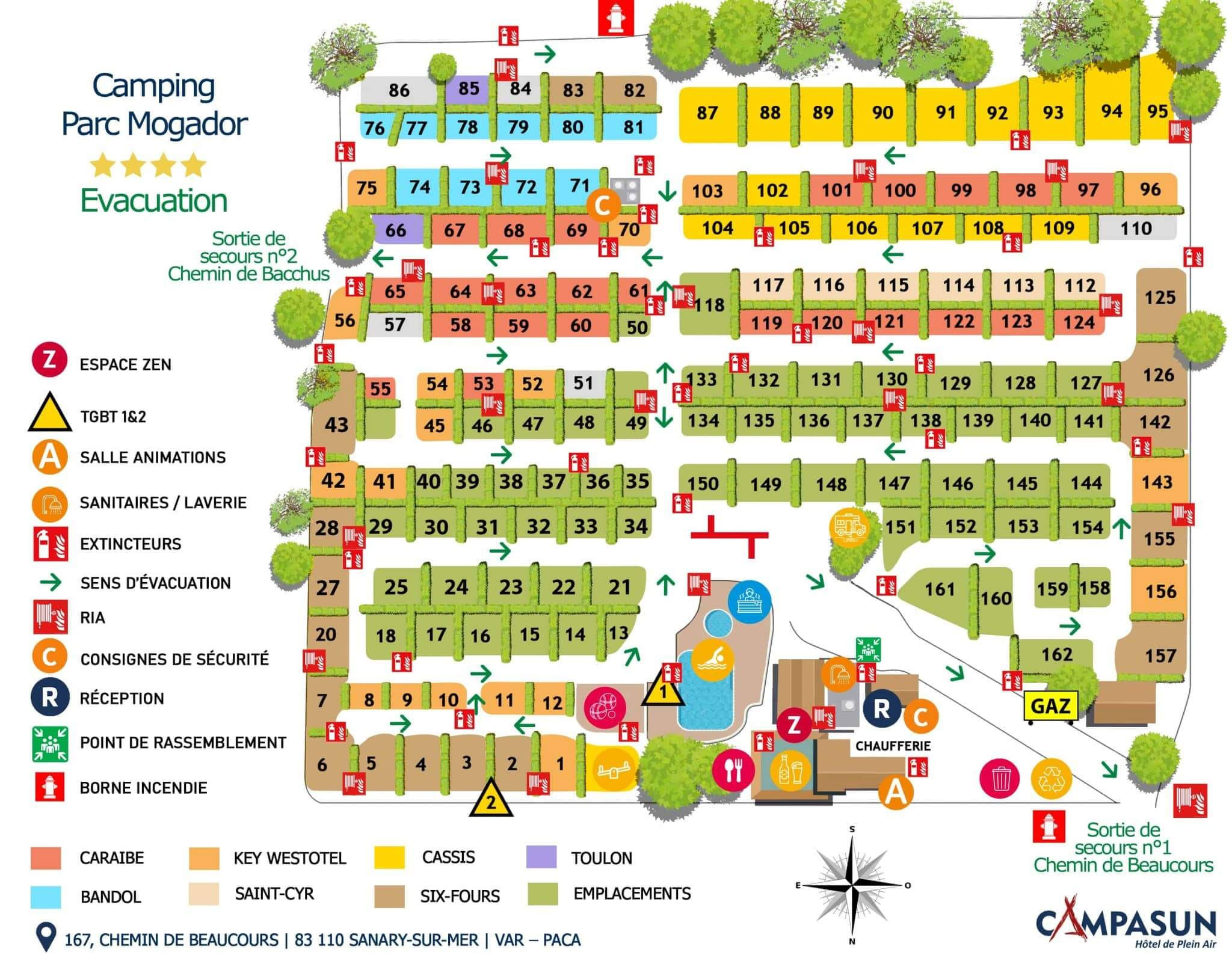 Lageplan Parc Mogador