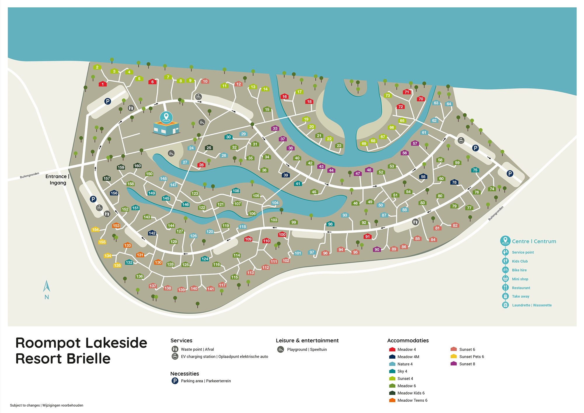 Lageplan Roompot Lakeside Resort Brielle