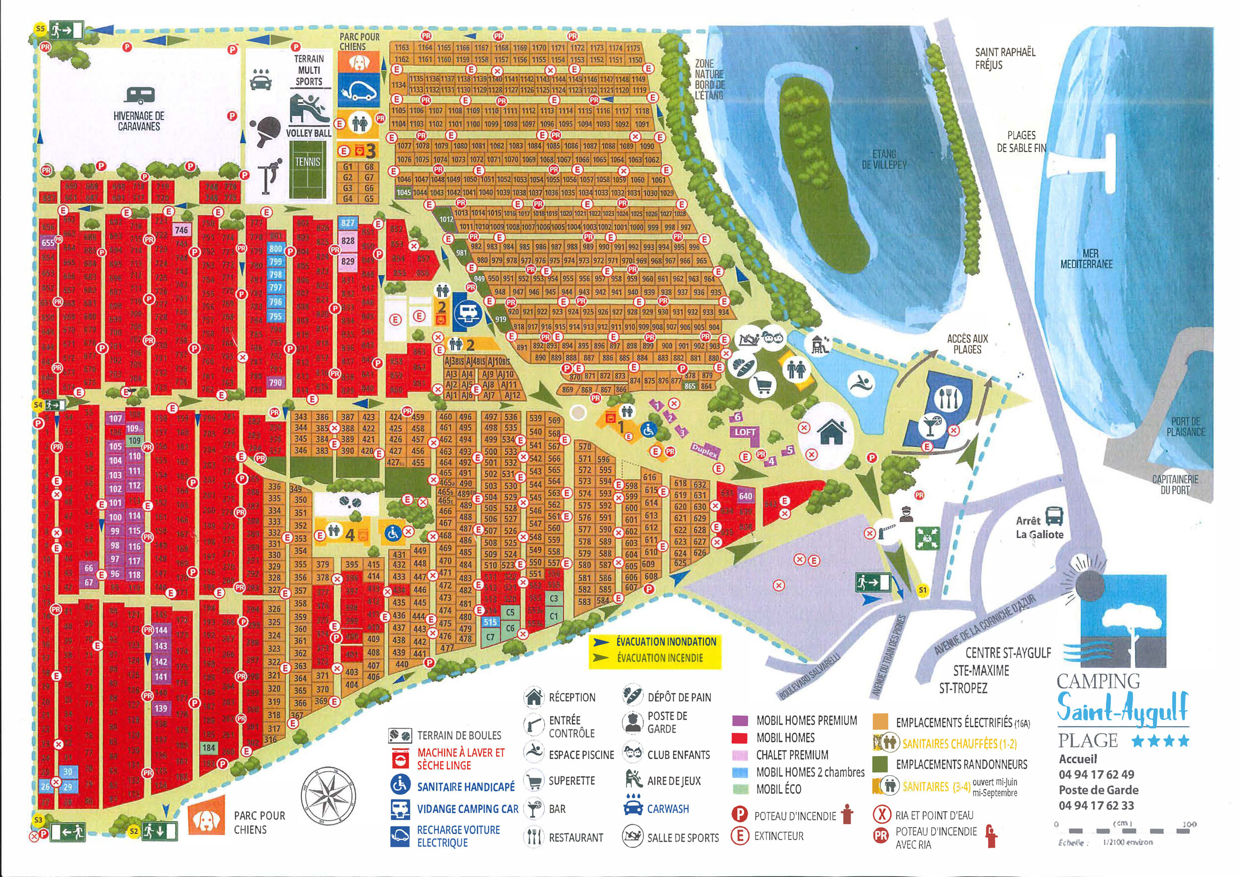 Lageplan Saint-Aygulf Plage